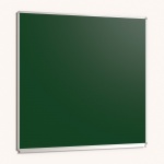Langwandtafel, Stahlemaille grün, mit Kreideablage 